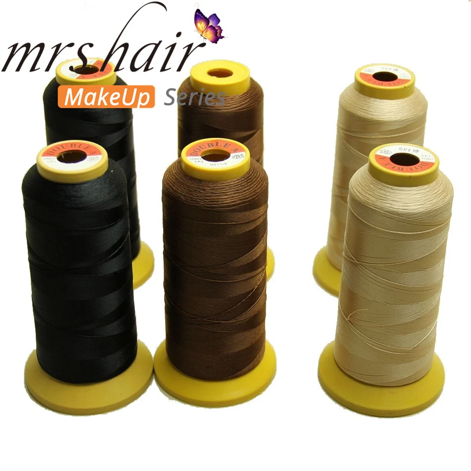 1Roll/lot Hair Weaving Thread High Strength Polyester Thread for