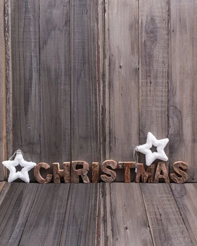

Christmas Wood Wall And Floor backdrops Vinyl cloth High quality Computer printed party photo studio background