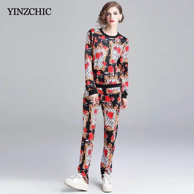 Best Price Floral Printed Womans Suits Casual Loose Pull + Pencil Pants Set Woman Casual Female Two-Pieces Suits Spring New Set Woman Best Price Floral Printed Womans Suits Casual Loose Pull + Pencil Pants Set Woman Casual Female Two-Pieces Suits Spring New Set Woman