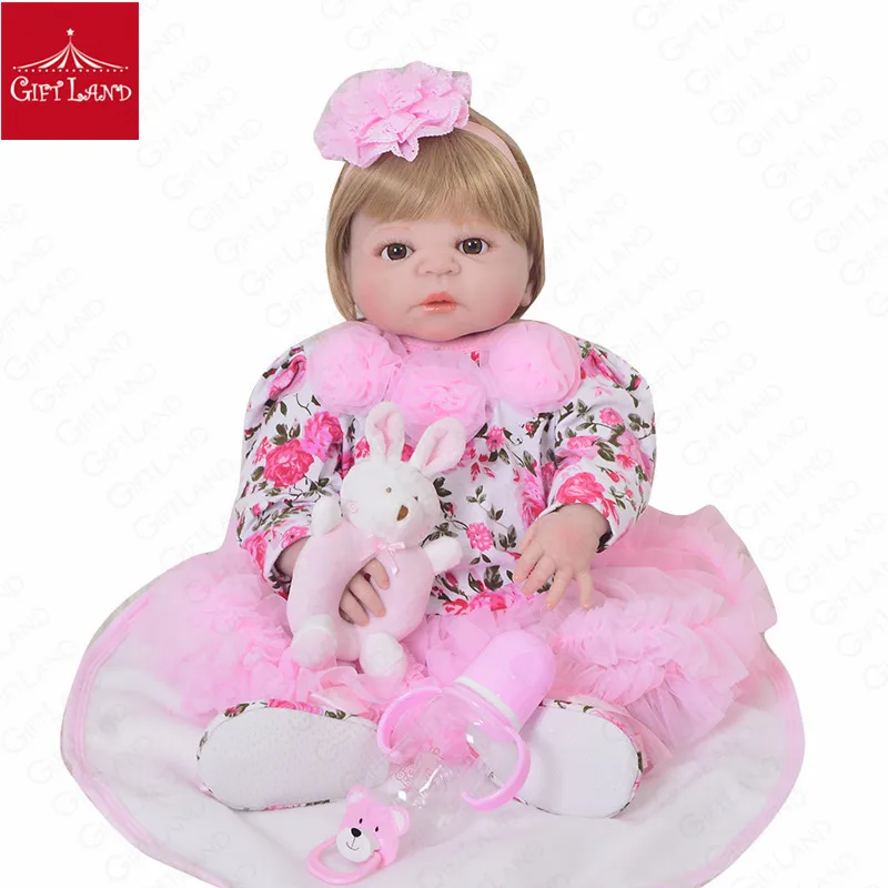 Reborn Baby Детские кухонные принадлежности для девочек 58 см Реалистичная из мягкого