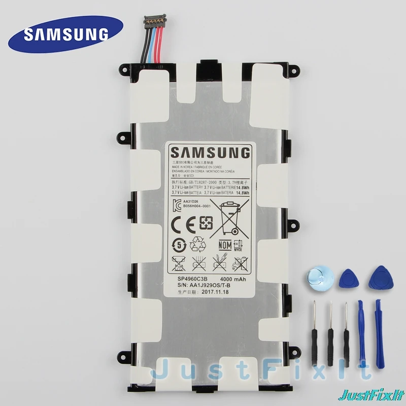 

SAMSUNG Original Replacement Battery For Samsung GALAXY SP4960C3B Tab 7.0 Plus P3110 P3100 P6200 P6210 Tablet Battery 4000mAh