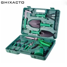 NEW 10Pcs Garden Tool Set Shovel Rake Clippers Household Multifunctional Kit Garden Planting Plastic Case Packing Hand Tool