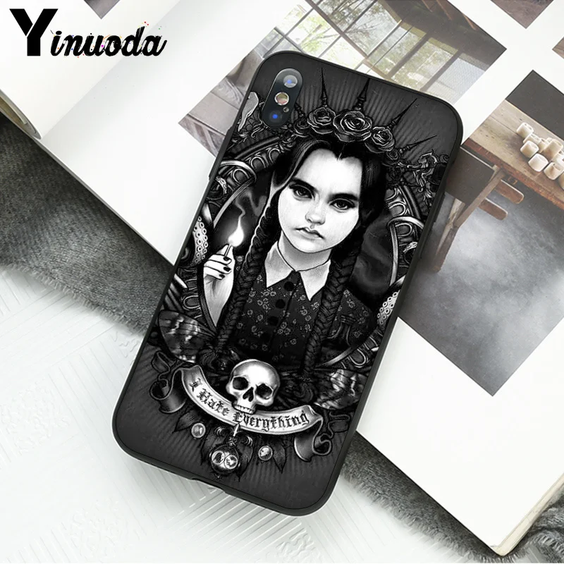 Yinuoda среда Addams Семья ТПУ Мягкий силиконовый чехол для телефона чехол для iPhone 8 7 6 6S Plus 5 5S SE XR X XS MAX Coque Shell - Цвет: A14