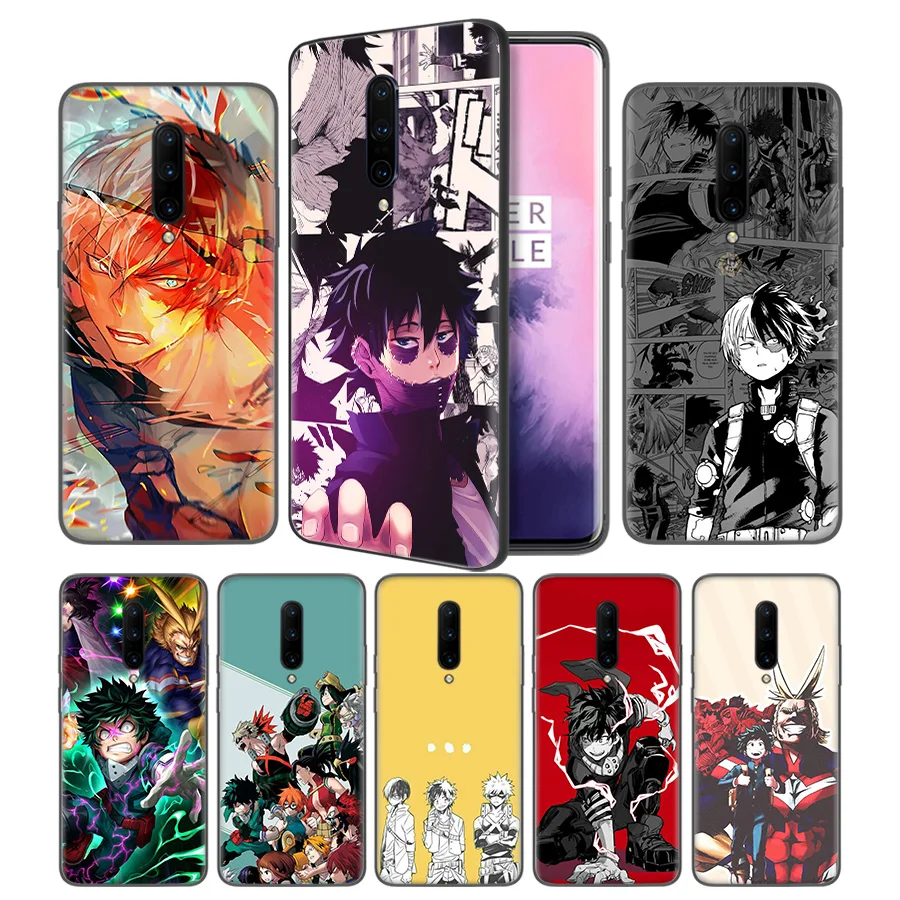 My Hero Academia 3 Soft Black Silicone Case Cover for font b OnePlus b font 6