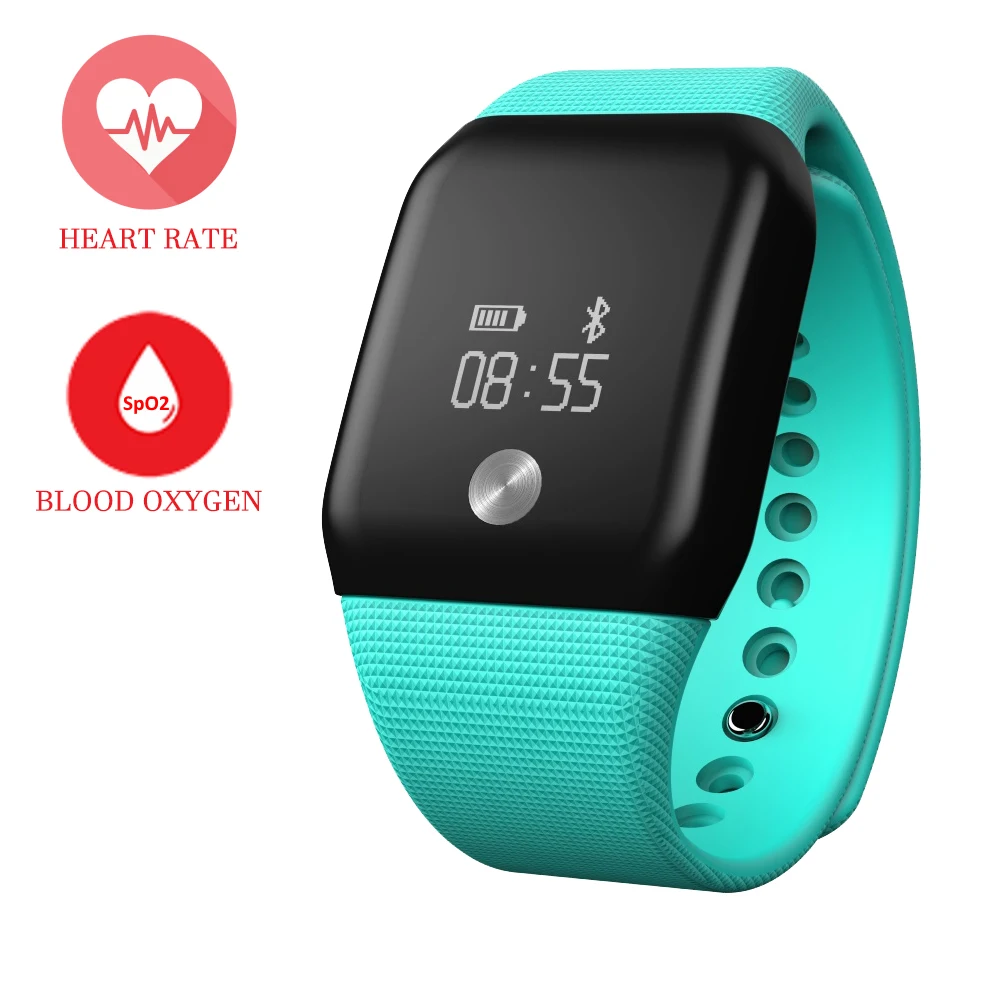 Blood Oxygen font b Smart b font Band A88 Heart Rate Bracelet Sport Activity font b