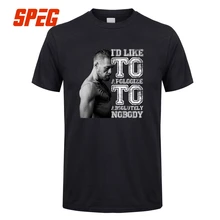 Conor McGregor T Shirt I’d Like To Apologize To Absolutely Nobody Men’s 100% Cotton MMA Short Sleeve Tees Shirt Plus Size XXXL