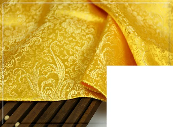 90 см* 100 см парча ткань костюм Свадебная вечеринка одежда костюм кимоно платье шелковый атлас Ткань Птерис пион ткань - Цвет: 12