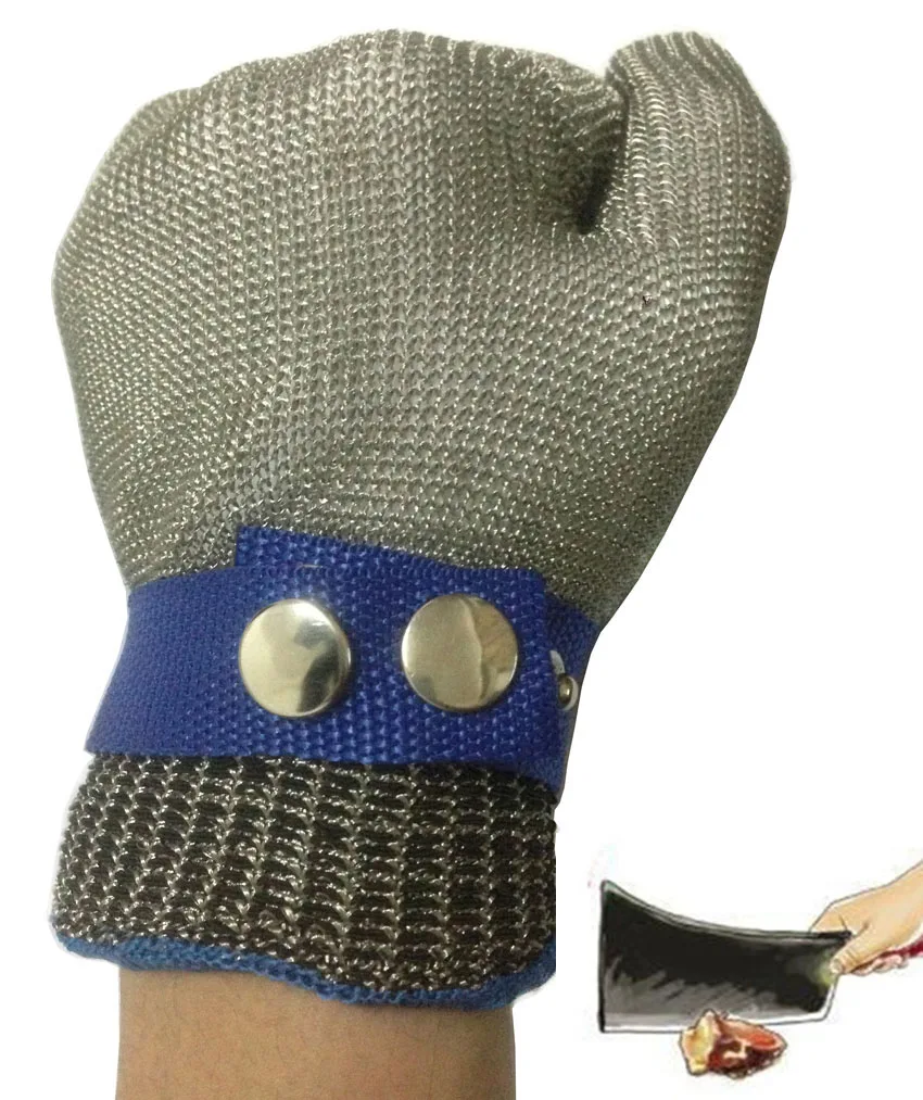 Safety Cut Proof Stab Resistant Work Gloves Stainless Steel Wire Safety