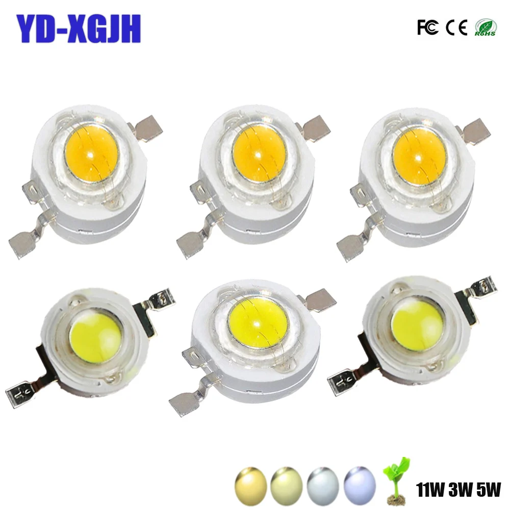 

High Power LED Bulb 1W 3W 5W 30mil Warm Cold Natue White Light Lamp SMD COB 3000K 4000K 6000K 10000K Indoor Spotlight Torch DIY