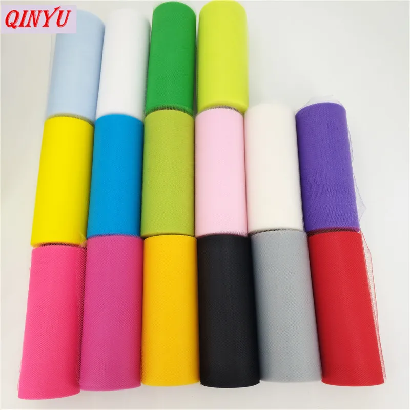 2018 Tulle Roll 15cmx22m Roll Fabric for Party Birthday Gift Wrap Wedding Decoration Party Favors Event Supplies SH759 (14)