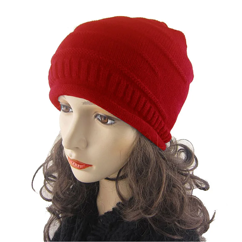 Fashion Casual Hip Hop Hat Knitted Wool Skullies Beanie Hat Women Girl