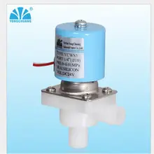 Нормально закрытый N/C питьевой фонтаны RO прямоугольный низкого давления DC 24 V DN10 пластиковый водяной кран Соленоидный клапан горячей воды