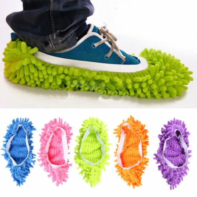 

1/2PCS Convenience Dusting Mop Slipper Cleaner Lazy Floor Dusting Cleaning Tools Foot Shoe Cover Mop
