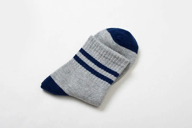 Лидер продаж 2018 г. детские носки детские повседневные хлопковые модные носки с двумя полосками для мальчиков для девочек универсальные