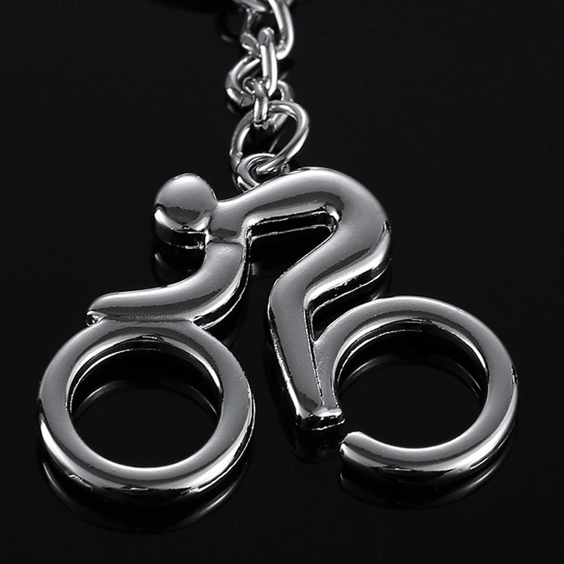 

Hot Sell Men key ring key chain Silver bicycle keychain for car metal keychains
