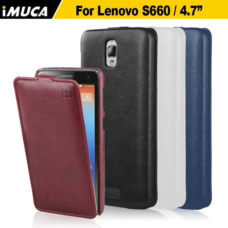  lenovo S660 case original leather case shell for Lenovo S660 S668T 4.7" Vertical Flip Cover Mobile Phone Bags Cases Accessories 