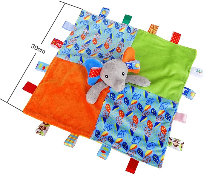 JJOVCE-Baby-Security-Blanket-Toys-Soft-Bedtime-Soother-Baby-Plush-Toys-Comfort-Towel-Sleep-Appease-Baby-Stuffed-Dolls-Elephant-06