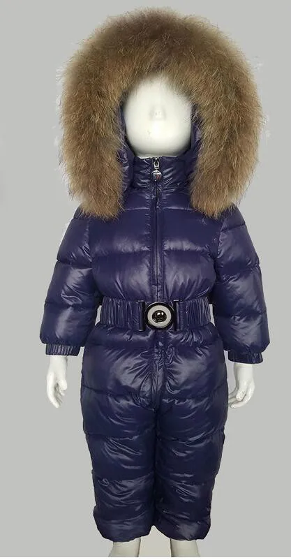 Модная детская теплая куртка-пуховик - Цвет: Фиолетовый