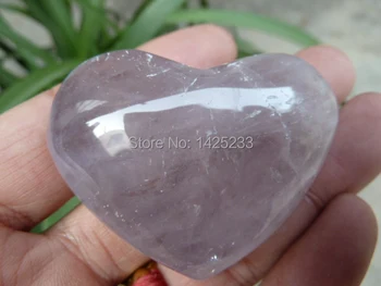

NATURAL PRETTY AMETHYSTS QUARTZ CRYSTAL HEART HEALING