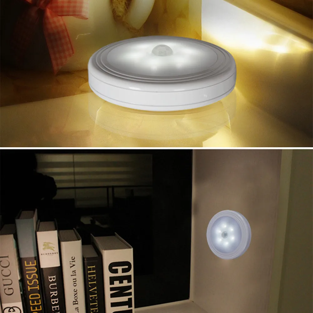 SuperNight PIR Motion Sensor LED Night Light Magnetic Battery Power Lights Control Corridor Bedroom Closet Stair Decor Wall Lamp (7)