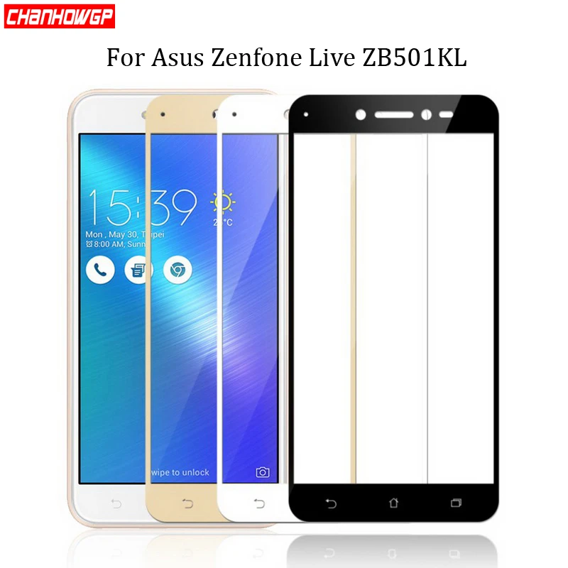 9 H полное покрытие из закаленного стекла для Asus Zenfone Live ZB501KL X00FD протектор экрана ZB