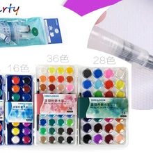 12~ 36 цветов Профессиональная одноцветная краска s наружная живопись пигмент портативный цветов Художественный набор с 2 красками кисти