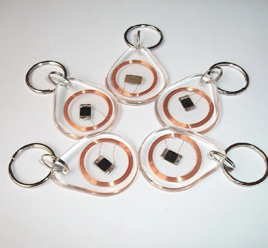 

10pc/lot Transparent Crystal 13.56Mhz NFC tag Proximity IC smart card writeable phone labels with ISO14443A