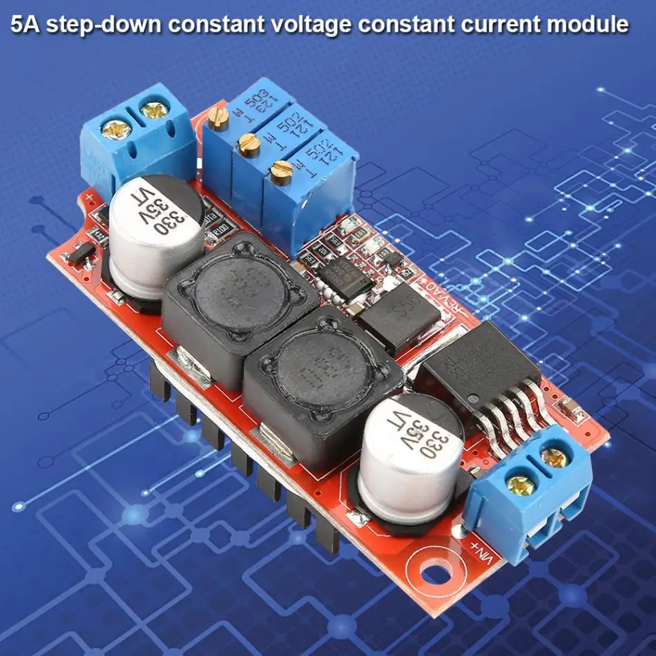 DC-DC напряжение понижающий источник питания CC CV понижающий модуль Постоянное напряжение 5А Регулируемый преобразователь питания