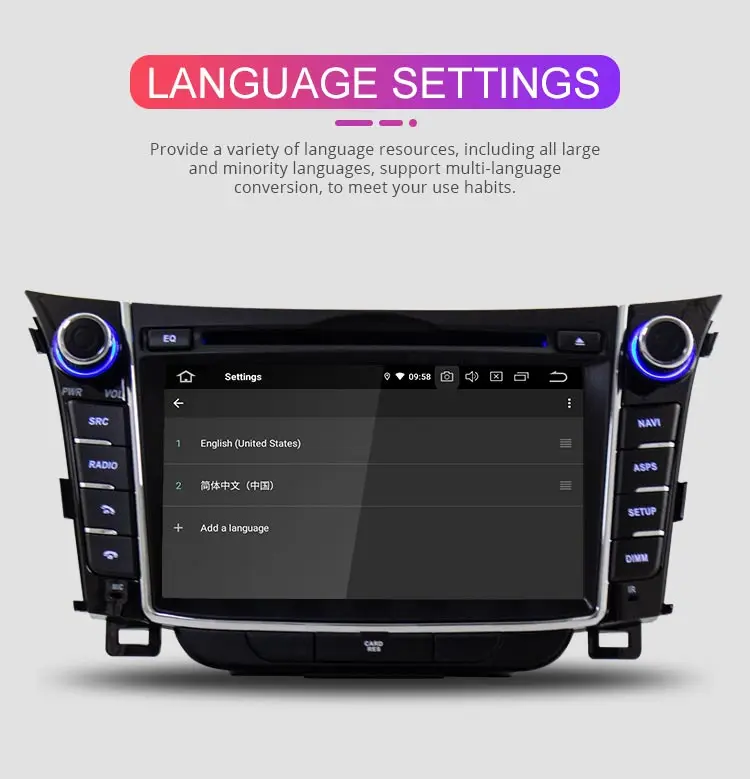 Perfect Besina 2 Din Android 9.0 Car DVD Player For Hyundai I30 Elantra GT 2012 2013 2014 2015 2016 GPS Bluetooth Multimedia Car Radio 11