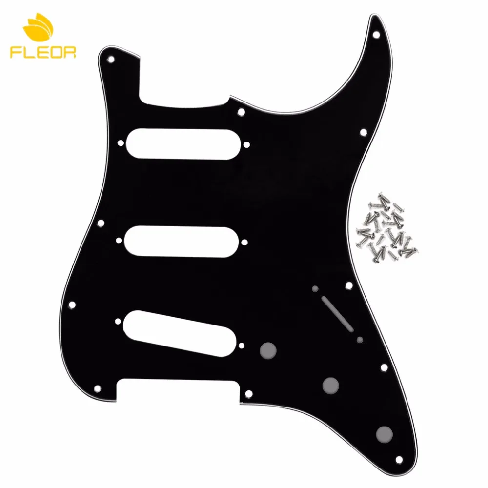 Buy FLEOR 3Ply 11 Holes Guitar Pickguard Scratch Plate