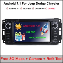 Android 7.1.1 Car DVD Player for CHRYSLER JEEP DODGE Liberty 300M PT Cruiser Sebring Sedan Sebring convertible Concorde Stratus