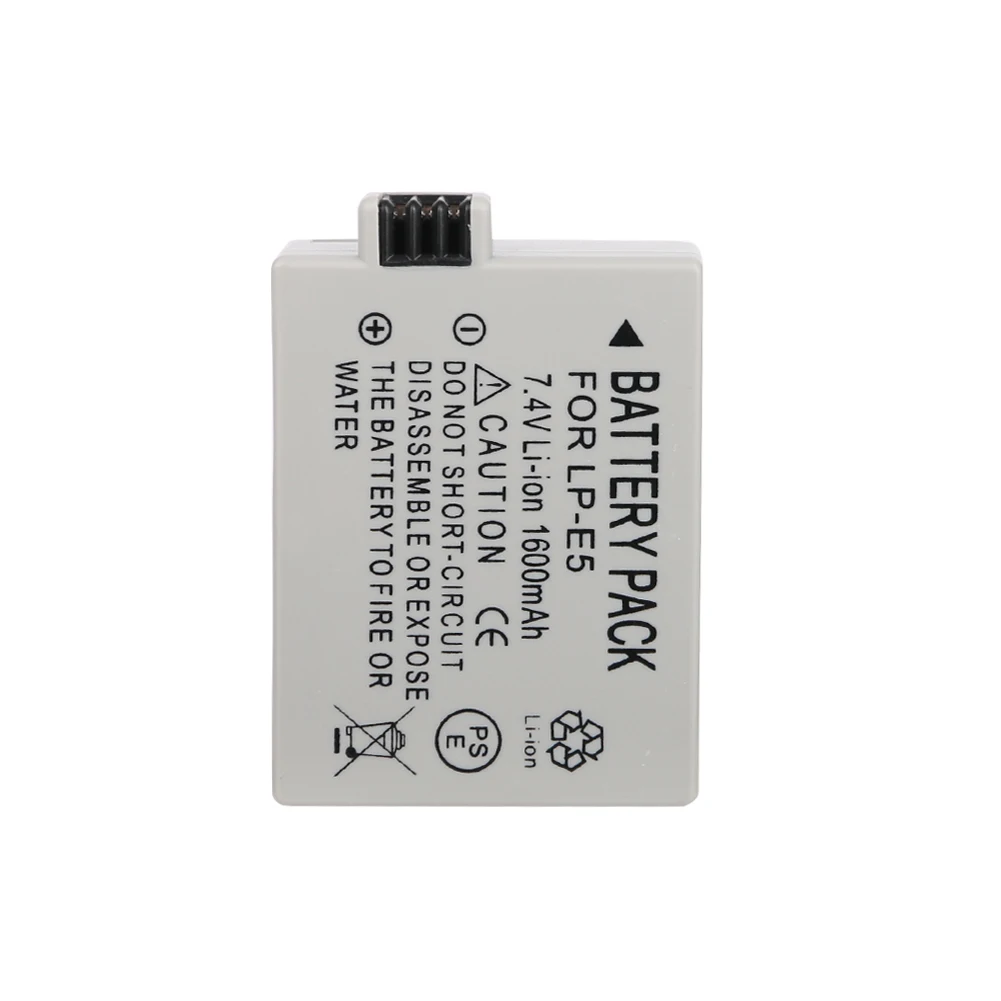 OHD Оригинал 1600 мАч LP-E5 LPE5 LP E5 камера батарея для Canon EOS Rebel XS T1i i 1000D 500D 450D L10 |