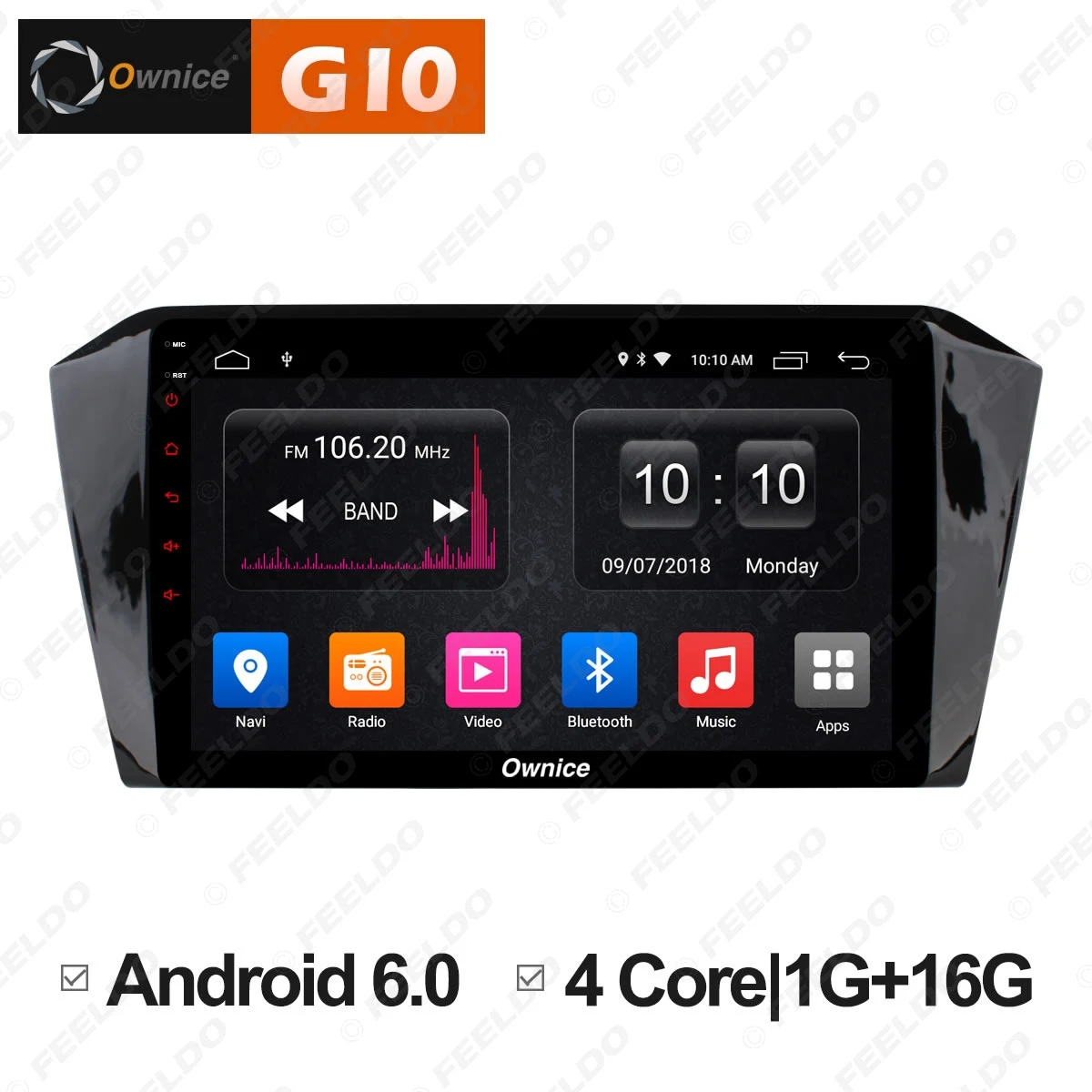 Cheap FEELDO 10.1 " 2.5D Nano IPS Screen Android 6.0 Octa Core/DDR3 2G/32G/4G LTE Car Media Player For Volkswagen Magotan 2017 0