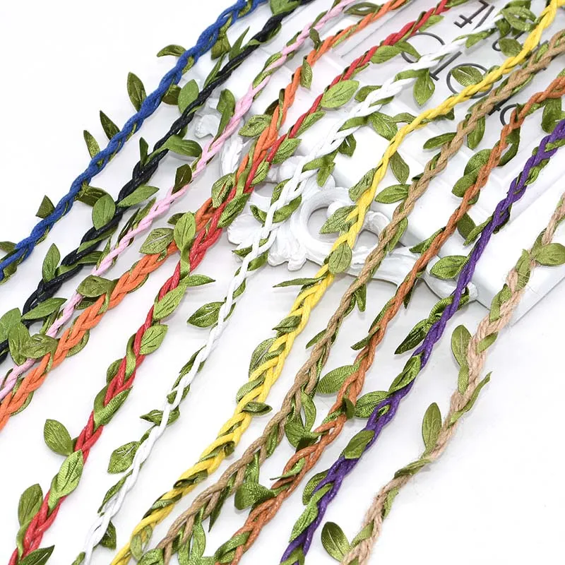 2/4/10m Artificial Flowers Vine For Home Wedding flower decor Fake floristics Wall Hanging Flower diy Wreath Gifts Packaging