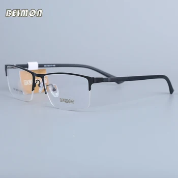 

Belmon Eyeglasses Frame Men Computer Optical Prescription Nerd Eye Glasses Spectacle Frame Transparent Clear Lens For Male 030