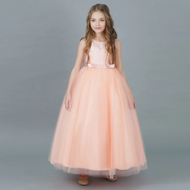 Летнее платье с цветочным узором для девочек; платье принцессы для маленьких девочек; одежда для свадебной вечеринки; одежда для дня рождения; одежда для маленьких детей