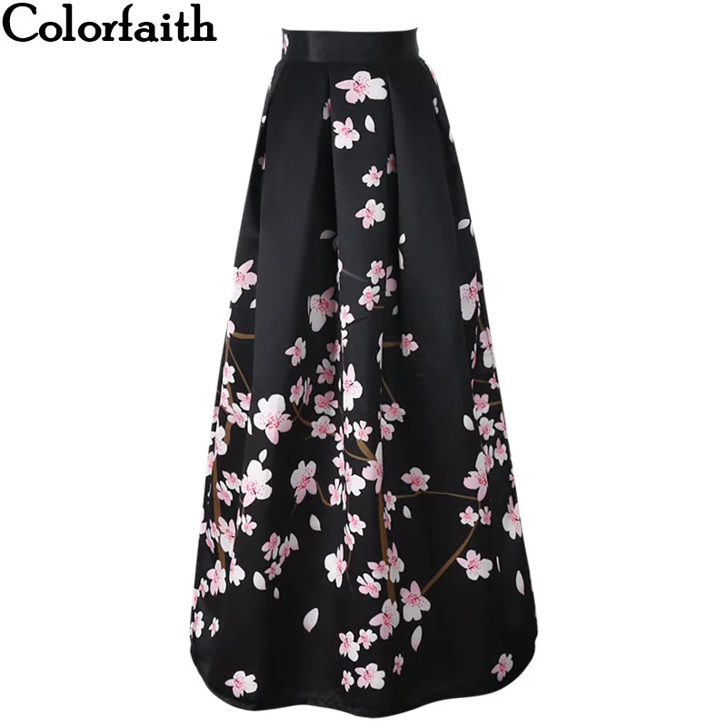 2017 Nieuwe Satin Vrouwen 100Cm Hoge Taille Uitlopende Maxi Rokken Perzik Bloesem Gedrukt Plisse Floor Lengte Lange Rokken Saias sp041 2017 Nieuwe Satin Vrouwen 100Cm Hoge Taille Uitlopende Maxi Rokken Perzik Bloesem Gedrukt Plisse Floor Lengte Lange Rokken Saias sp041