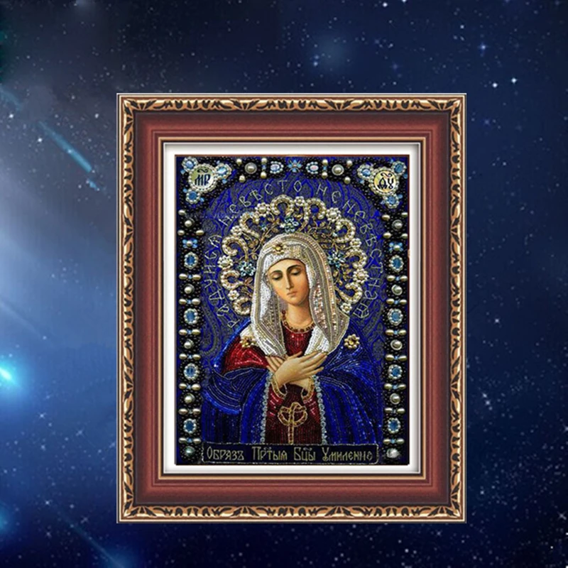 Hot sale 5d Diamond Painting Cross Stitch Full diamond painting without photo frame round style character stickers | Дом и сад