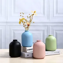 Матовая керамическая ваза для цветов, ретро Европейский стиль, настольный Телевизор, шкаф, чайный стол, украшение, шлифованная водная культура, мини-вазы, ремесла
