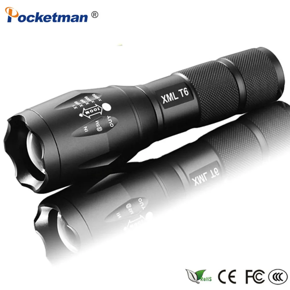 Permalink to Portable Handy Powerful LED Flashlight XM-L Torch Zoomable linternas Flash Light Pocket LED Lamp For Hunting Black