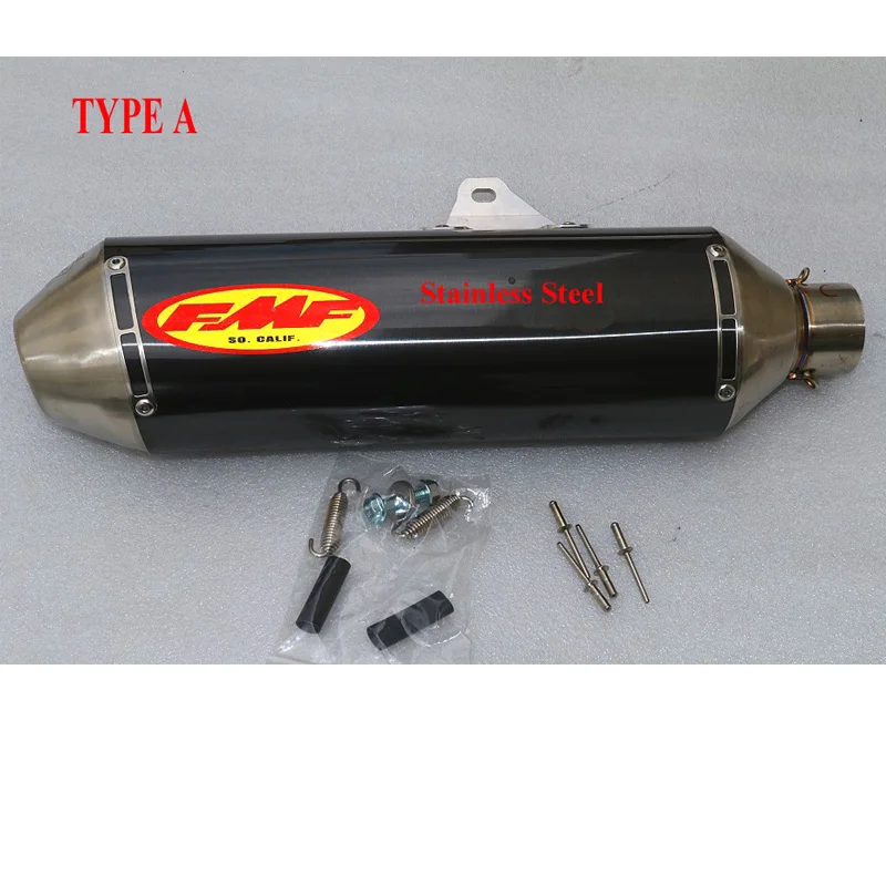 Modificado para requisitos particulares FMF motocicleta escape motocross z750 fz6 crf 230 cb400 er6n tmax500 ktm pitbike muffer