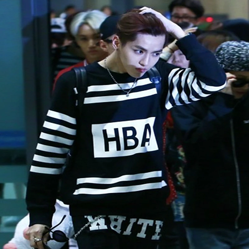 Exo呉yifan Exo Hba服パンツ プルオーバー Kenz女性トレーナー男性ベロア トラック スーツ パーカー女性の愛ピンク の服パーカー Hoodie Cardigan Hoodie Shirtclothes Babies Aliexpress