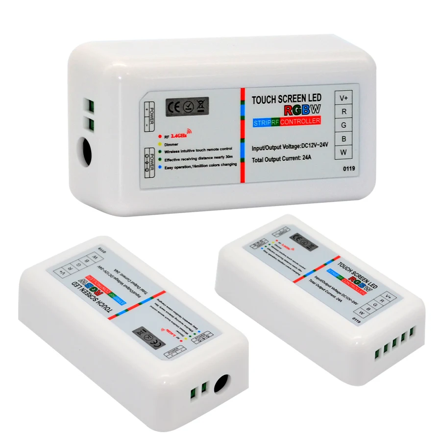 2,4G светодиодный контроллер беспроводной RGB RGBW Пульт дистанционного управления с настенным кронштейном