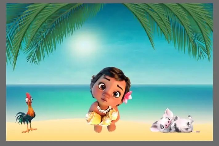 7x5ft Tropical Jungles Baby Moana Princess Custom Pho - vrogue.co