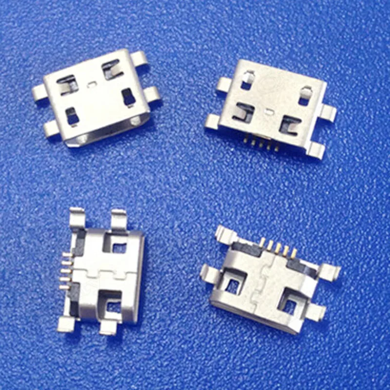 Гнездо MICRO USB 5 Pin Shen Plate Type No Edge 4 Foot Looper Android Phone Plug|4 pin female|plug typeplug phone |