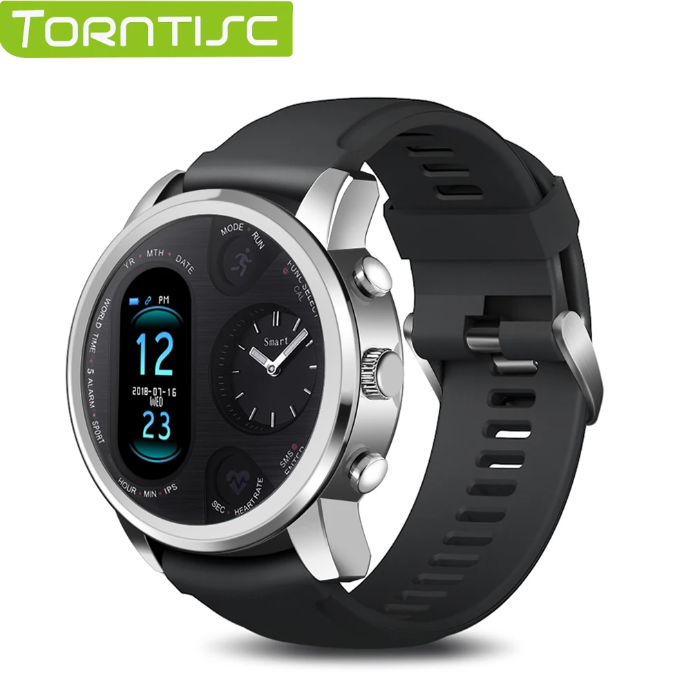 Torntisc Dual Display Smart Horloge Mannen IP68 Waterdicht Hartslag  Bloeddruk Bericht Push Smartwatch Voor Android En Ios|Smart Watches| -  AliExpress