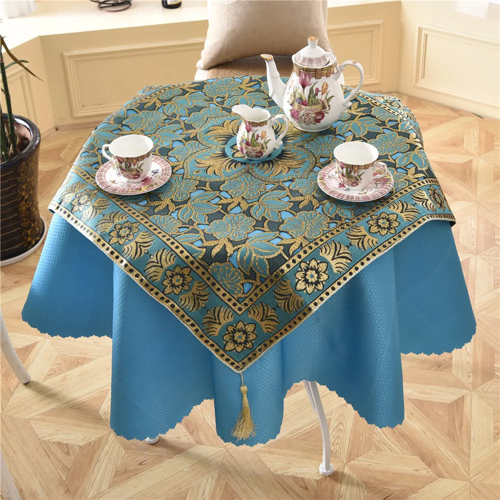 Последние 2 шт/комплект круглый 140 см роскошный Enbroidery блесток Золотой бар
