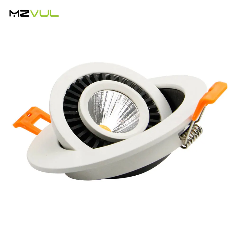 

Super Bright Dimmable 5W 7W 9W Epistar LED COB Recessed Downlight Adjustable Angle Ceiling Spot Light Home Decor AC110V/220V