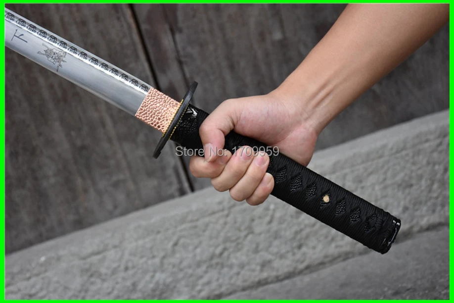Боевой готовый японский самурайский прямой нож острый ниндзя меч вакизаши Катана Полный Тан ручной работы Азиатский меч мечи