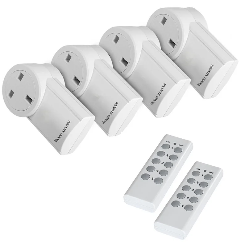 

Wireless Remote Control Socket RF 433mhz Remote Outlet 220V EU US UK Light Switch Compatible Broadlink RM Pro+ to WIFI Control
